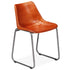 Swen Studio -  Dining Chairs 6 pcs Brown Real Leather